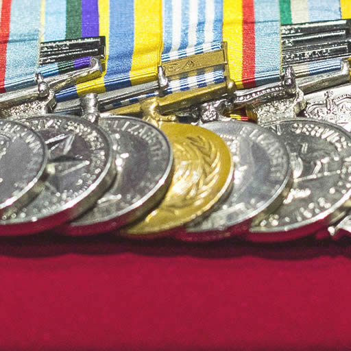 ADF medals on display